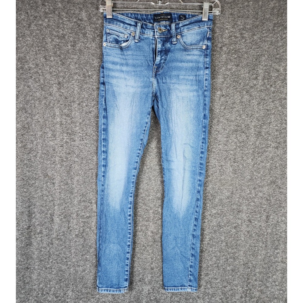 Lucky Brand Jeans Womens 00/24 Ava Skinny Blue Ankle Denim 7WD11238 GOOD